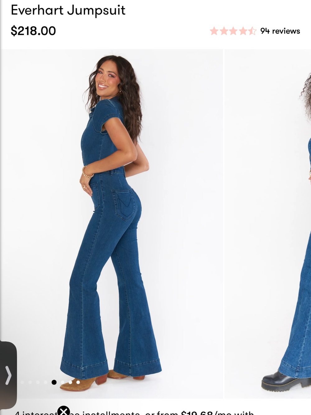 Show Me Your MuMu Everhart Denim Jumpsuit